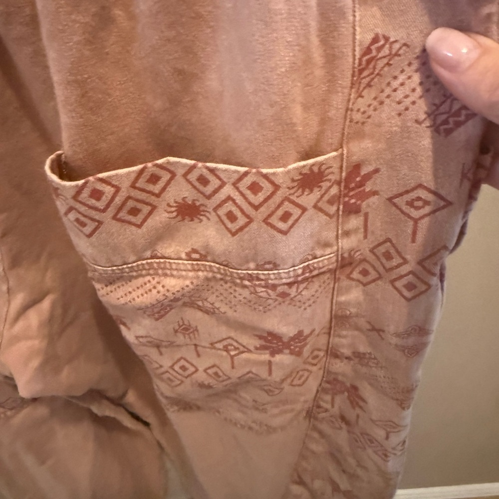 NWT Easel tribal print mixed mineral washed Women's Pants - Picture 5 of 9
